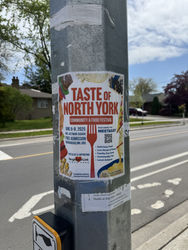 Vibrant Food Festival Poster in North York - Taste of North York on June 8, 2015